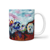 Maltese Dog Art Mount Rushmore Print 360 Mug