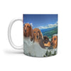 Lovely Dachshund Dog Mount Rushmore Print 360 Mug