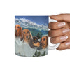 Lovely Dachshund Dog Mount Rushmore Print 360 Mug