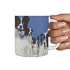 Border Collie Mount Rushmore Print 360 White Mug