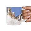 Australian Shepherd Mount Rushmore Print 360 White Mug