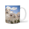 Pomeranian Dog Mount Rushmore Print 360 Mug