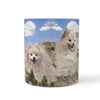 Pomeranian Dog Mount Rushmore Print 360 Mug