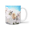 Cute Poodle Dog Print Mount Rushmore 360 White Mug