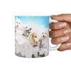 Cute Poodle Dog Print Mount Rushmore 360 White Mug