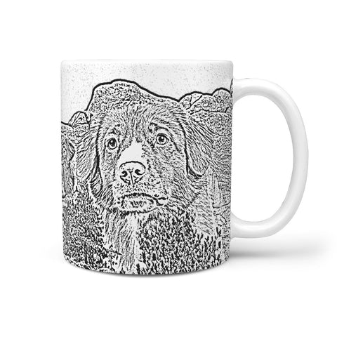 Nova Scotia Duck Tolling Retriever Mount Rushmore 360 White Mug