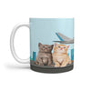 Cute Happy Cats Print 360 White Mug