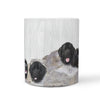 Newfoundland Dog Mount Rushmore Print 360 White Mug