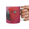 Minimacaw Parrot Print 360 White Mug