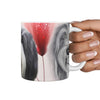 Bearded Collie Print 360 White Mug