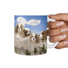 Cavalier King Charles Spaniel Mount Rushmore Print 360 White Mug