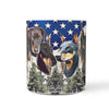 Doberman Pinscher Mount Rushmore Print 360 White Mug