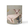 Greyhound Dog Print 360 White Mug