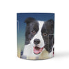 Cute Border Collie Print 360 White Mug