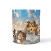 Shetland Sheepdog Mount Rushmore Print 360 Mug