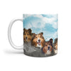 Shetland Sheepdog Art Mount Rushmore Print 360 Mug