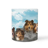 Shetland Sheepdog Art Mount Rushmore Print 360 Mug