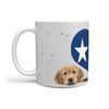 Cute Golden Retriever Heart Texas Print 360 White Mug