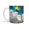 White Persian Cat Mount Rushmore Print 360 Mug