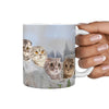 Scottish Fold Cat Mount Rushmore Print 360 Mug