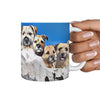 Border Terrier Mount Rushmore Print 360 White Mug