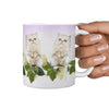 Persian Cat Print 360 White Mug