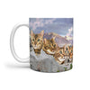 Bengal Cat On Mount Rushmore Print 360 Mug