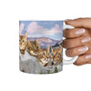 Bengal Cat On Mount Rushmore Print 360 Mug