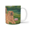 Shar Pei Dog Print 360 White Mug