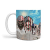 American Skull On Mount Rushmore Print 360 Mug