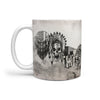 American Skull On Mount Rushmore Premium Sketch Print 360 Mug
