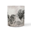 American Skull On Mount Rushmore Premium Sketch Print 360 Mug