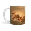 Bangle Cat Oil Painting Mount Rushmore Print 360 Mug