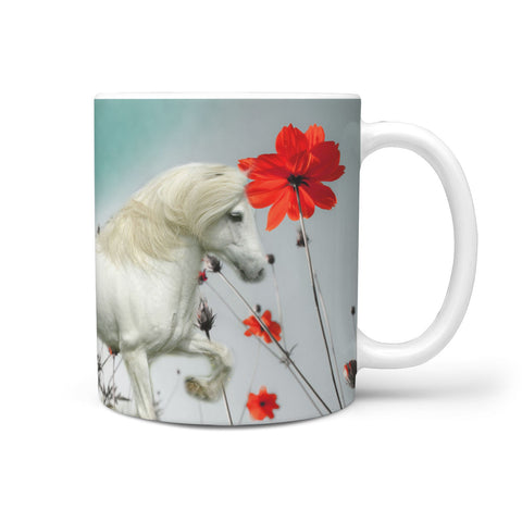 Icelandic Horse Print 360 White Mug