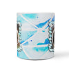 English Longhorn Cattle (Cow) Print 360 White Mug