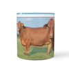 Beefmaster Cattle (Cow) Print 360 White Mug