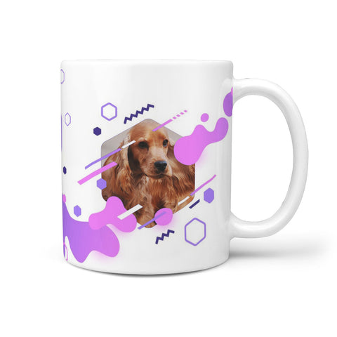 Cute English Cocker Spaniel Print 360 White Mug