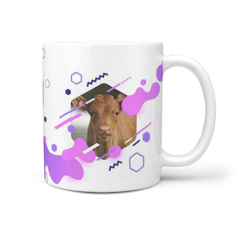 Dexter Cattle (Cow) Print 360 White Mug