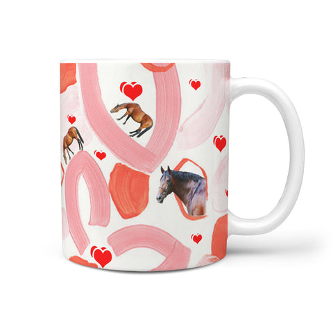 Cleveland Bay Horse Print 360 White Mug