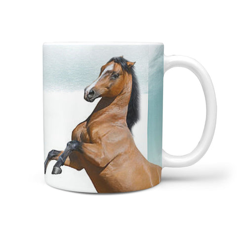 Lusitano Horse Print 360 White Mug