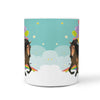 Mongolian Horse Print 360 White Mug