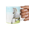 Azteca Horse Print 360 White Mug