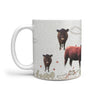 Lincoln Red Cattle (Cow) Print 360 White Mug