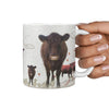 Lincoln Red Cattle (Cow) Print 360 White Mug