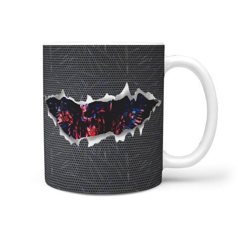 American Gun And Skull Print 360 Mug