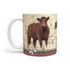 Luing Cattle (Cow) Print 360 White Mug