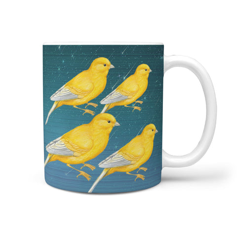 Domestic Canary Bird Print 360 Mug