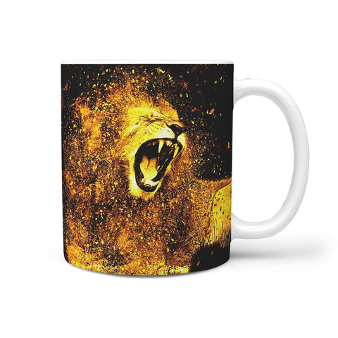 Roaring Lion Art Print 360 Mug