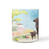 Barzona Cattle (Cow) Print 360 White Mug