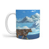 Canadienne Cattle (Cow) Print 360 White Mug